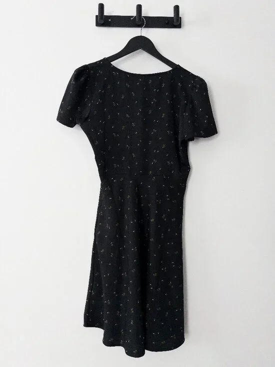 Levi's Women's Delray Floral-Print V-Neck Mini Dress Size M - Picture 3 of 4